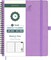 2 Year Monthly Planner 2025-2026 Medium Size 7" x 9" (Jan 2025 - Dec 2026) Spiral Calendar Book with Tabs, 120 GSM Thick Paper, Storage Pockets & Notes, PU Leather Softcover in Lavender